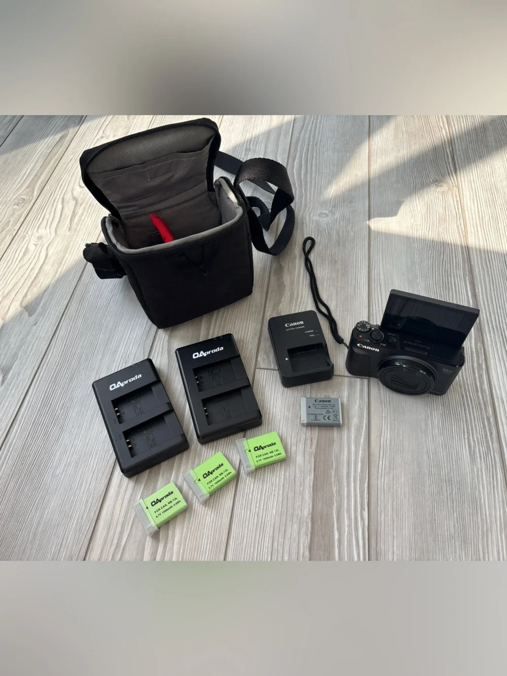 Canon PowerShot SX730 HS 20.3MP Camera 180 Flip Screen 4 Batts + Manfrotto Bag⁠